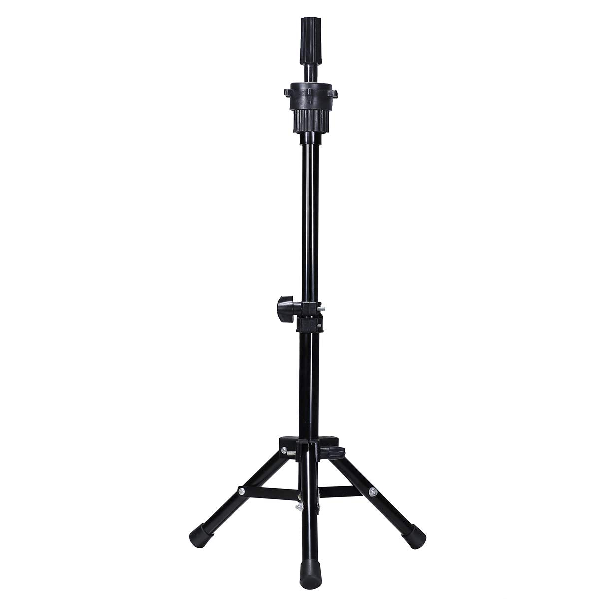 Wig Stand Tripod Mannequin Head Stand Heavy Duty Metal Adjustable Wig Head Stand for Canvas with Carry Bag