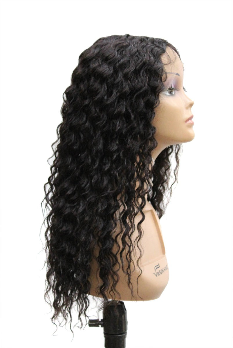 Human Middle Part Wig W&w Deep Wave 26