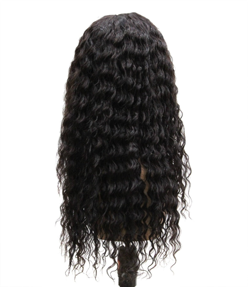 Human Middle Part Wig W&w Deep Wave 26