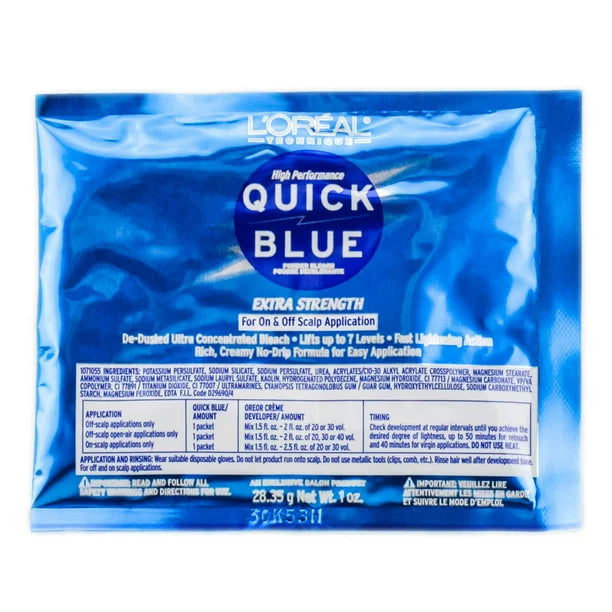 L'Oreal Quick Blue High Performance Powder Lightener Packette , 1 oz