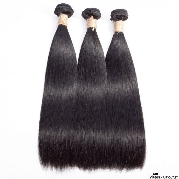 Grade 10A Peruvian Straight 100% Human Hair 3 Bundles Set