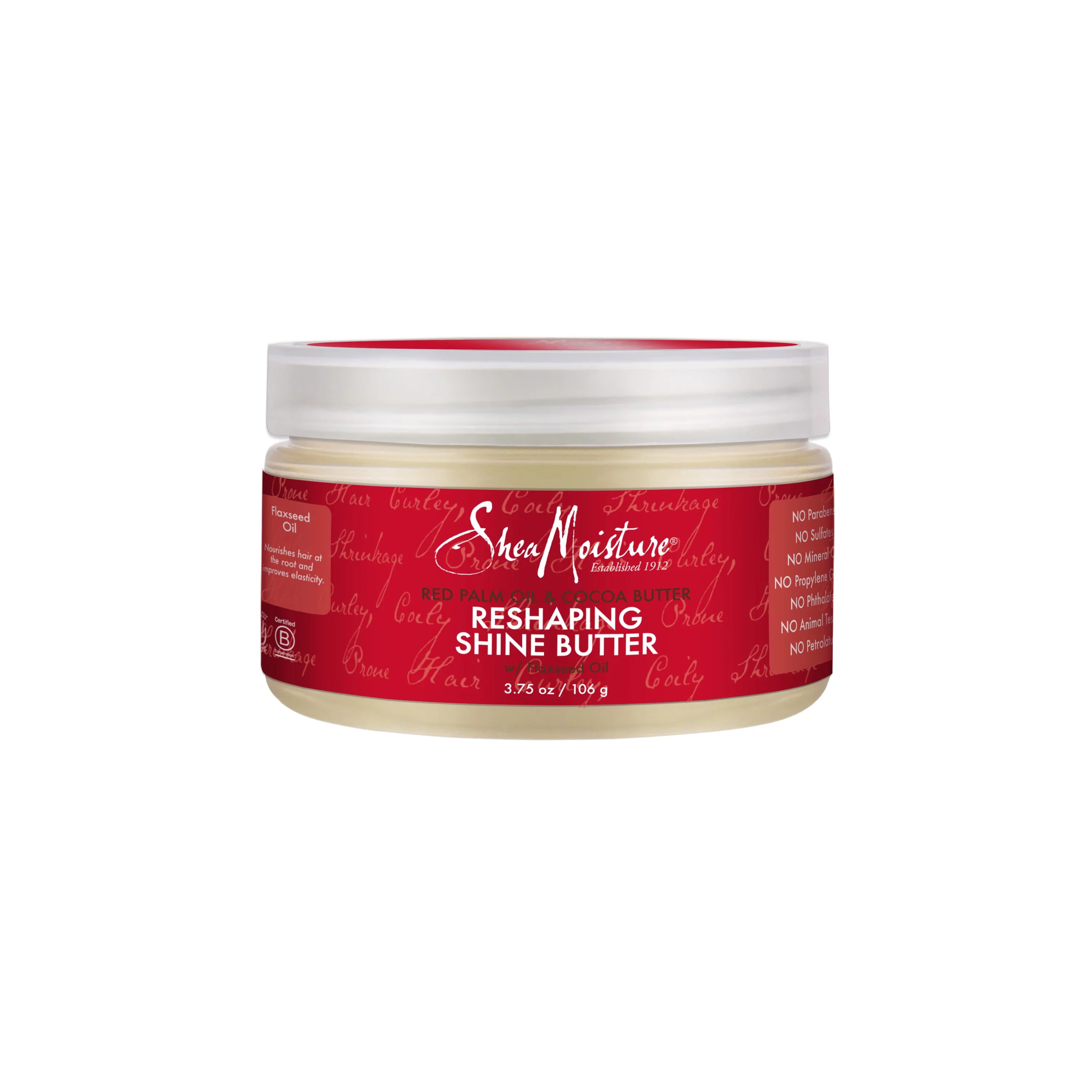 SheaMoisture Sulfate-Free Red Palm Oil & Cocoa Butter Shine Butter, 3.75 oz